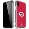MLB Cincinnati Reds - Solid Distressed iPhone XS Max Clear Case